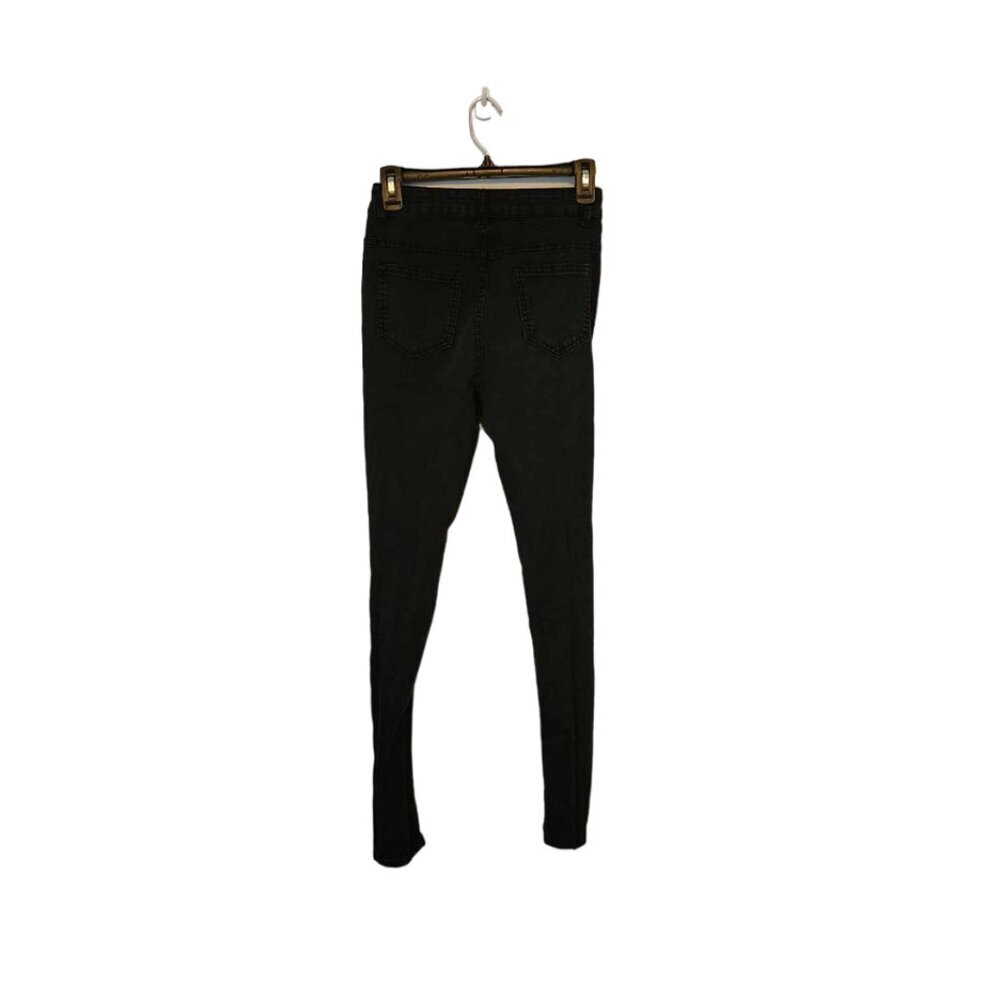 EUC Shein Black "torn" design jeans - Picture 2 of 5